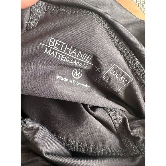 LUCKY IN LOVE X Bethanie Mattek Sands Court Worn Gray Tiered Tennis Skort Size M - Picture 6 of 8